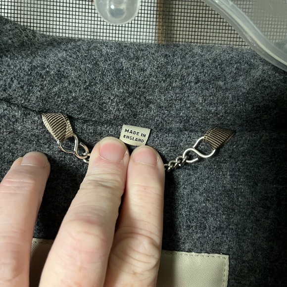 Burberry Toggle Grey Wool Coat - Picture 15 of 15